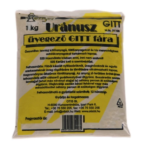 Üvegező gitt fára