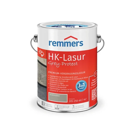 Remmers HK-Lasur Grey Protect Oldószer bázisú, kültéri vékonylazúr