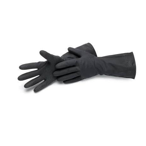 Schuller Gumikesztyű háztartási Cleanstar, black, fekete, latex, nitroálló