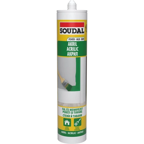 Soudal Akril Esőálló Fehér 280 Ml