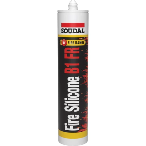 Soudal Firesilicone Tűzgátló Neutrális Szilikon Tömítő Szürke 300 Ml