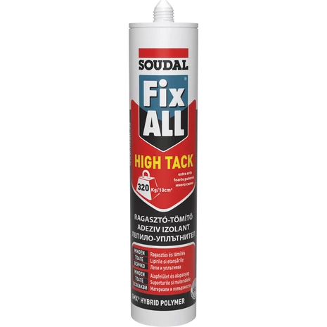Soudal Fix All High-Tack OÉTI Engedélyes Tömítő-Ragasztó Fehér 290 ML