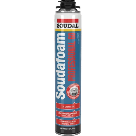 Soudal Soudafoam Professional Pisztolyhab (Purhab pisztolyos) 750 ML