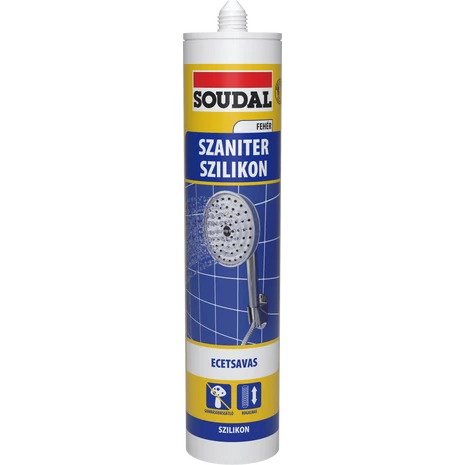 Soudal Szaniter Szilikon Ecetsavas 280 ML Fehér