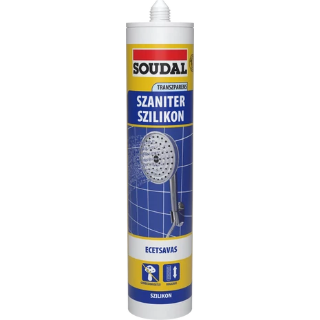 Soudal Szaniter Szilikon Ecetsavas 280 ML Transzparens