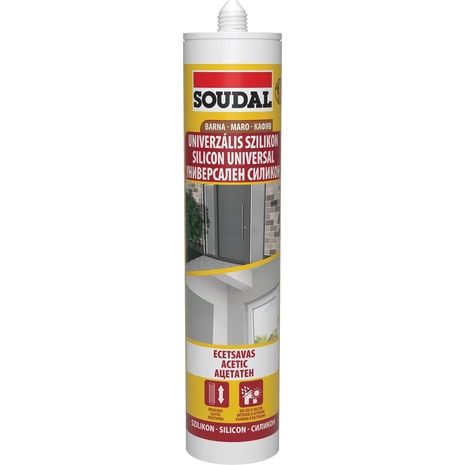 Soudal Univerzális Szilikon Ecetsavas Barna 280 ML