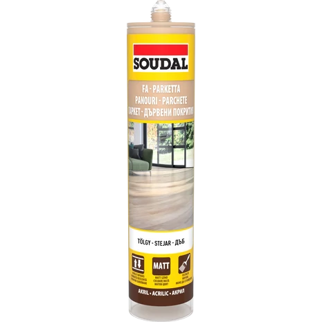 Soudal Parketta tömítő Festhető/Lakkozható 280 ML Tölgy