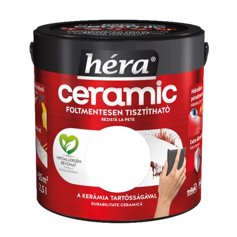 Héra Ceramic Mosás- és Dörzsálló Falfesték 2,5 L