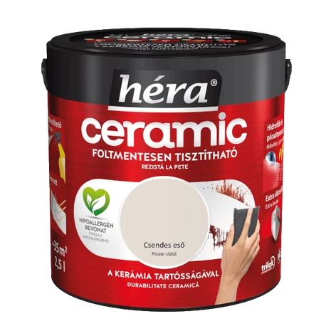 Héra Ceramic Mosás- és Dörzsálló Falfesték 2,5 L Csendes Eső