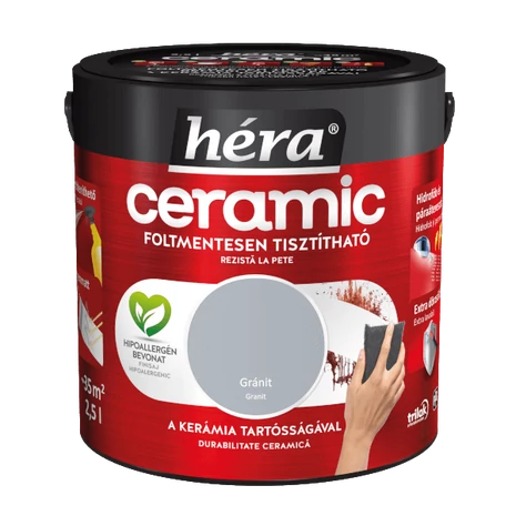 Héra Ceramic Mosás- és Dörzsálló Falfesték 2,5 L Gránit