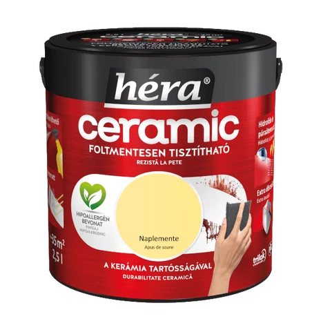 Héra Ceramic Mosás- és Dörzsálló Falfesték 2,5 L Naplemente