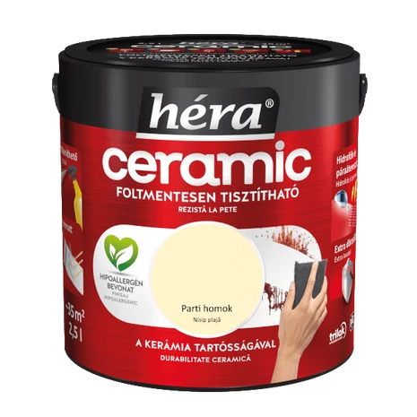 Héra Ceramic Mosás- és Dörzsálló Falfesték 2,5 L Parti Homok