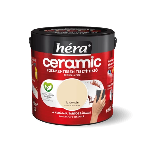 Héra Ceramic Mosás- és Dörzsálló Falfesték 2,5 L Teadélután