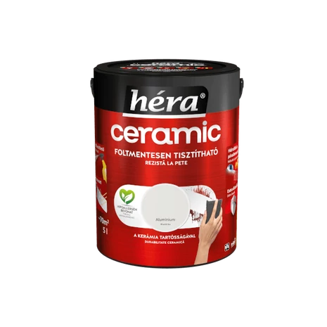 Héra Ceramic Mosás- és Dörzsálló Falfesték 5 L Aluminium