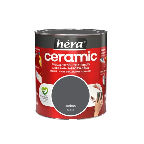 Héra Ceramic Mosás- és Dörzsálló Falfesték 1 L Karbon