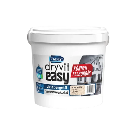 Héra Dryvit Siloxan 1.5mm Homokbézs színű Kapart vekonyvakolat hőszigetelés
