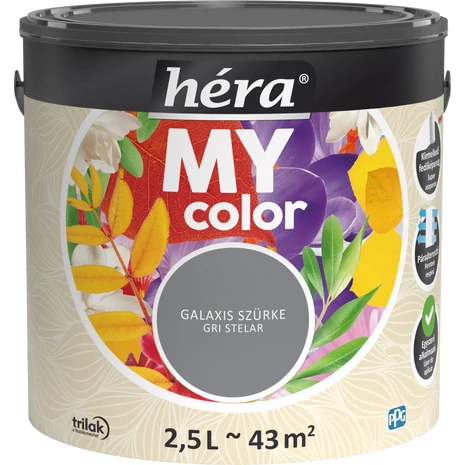 Héra My Color falfesték Galaxis Szürke 2,5 L  -Trilak