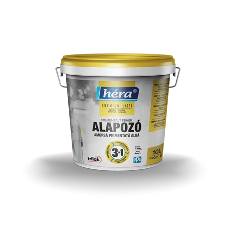 Héra Prémium 3in1 Alapozó, Fehér, 10 L