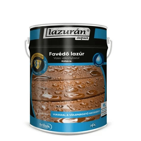 Lazurán Aqua Favédő Lazúr 3in1 9 L