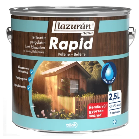 Lazurán Aqua Rapid vékonylazúr 2.5 L 
