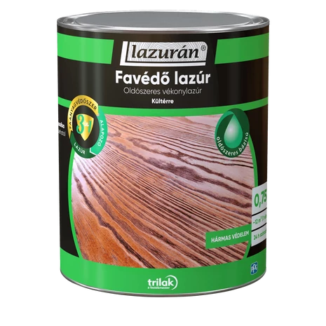 Lazurán Oldószeres Favédő Lazúr 3in1 0,75 L Cseresznye