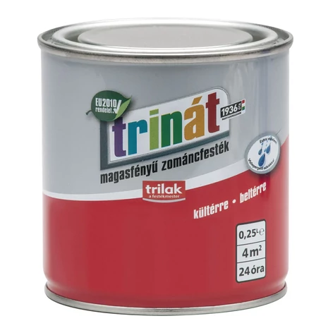 Trinát Magasfényű Zománcfesték IV. 0,25 L Piros 820