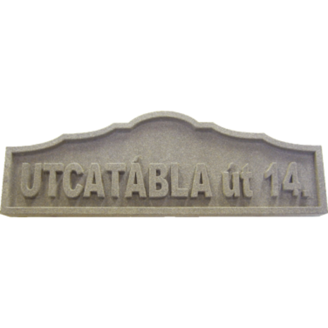 Utcatábla, kérgesített - STRT14